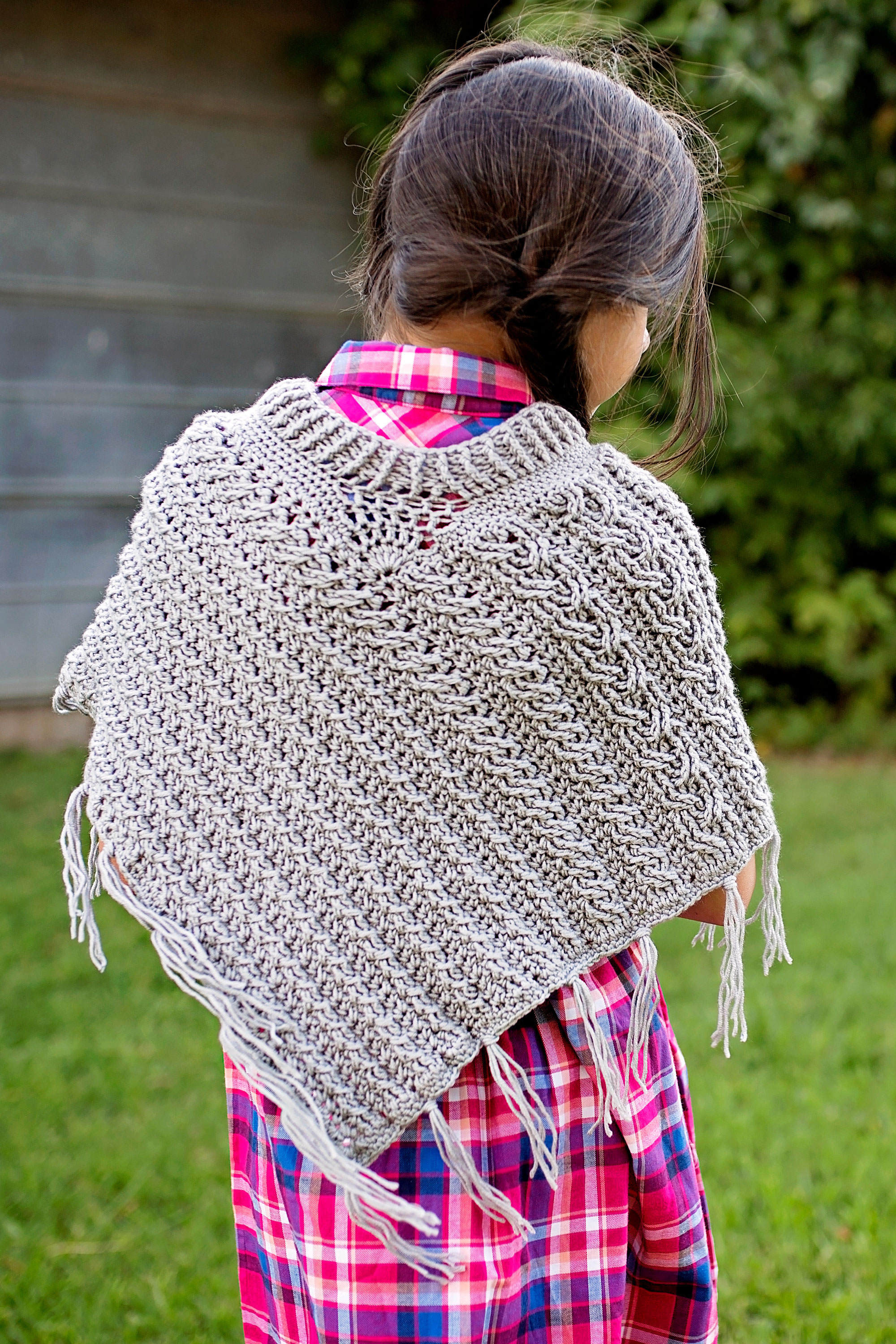 Cabled Poncho - Click Image to Close