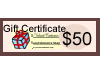 Gift Certificate $ 50.00 - Click Image to Close
