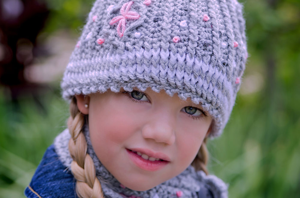 Graystone Kids - Cable Hat, Neck Warmer And Fingerless Mittens S - Click Image to Close