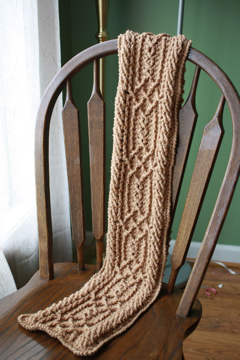 Mountain Range Scarves (Cable) - Click Image to Close