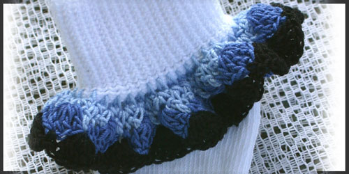 Dainty Lacy Sock Trims - Click Image to Close