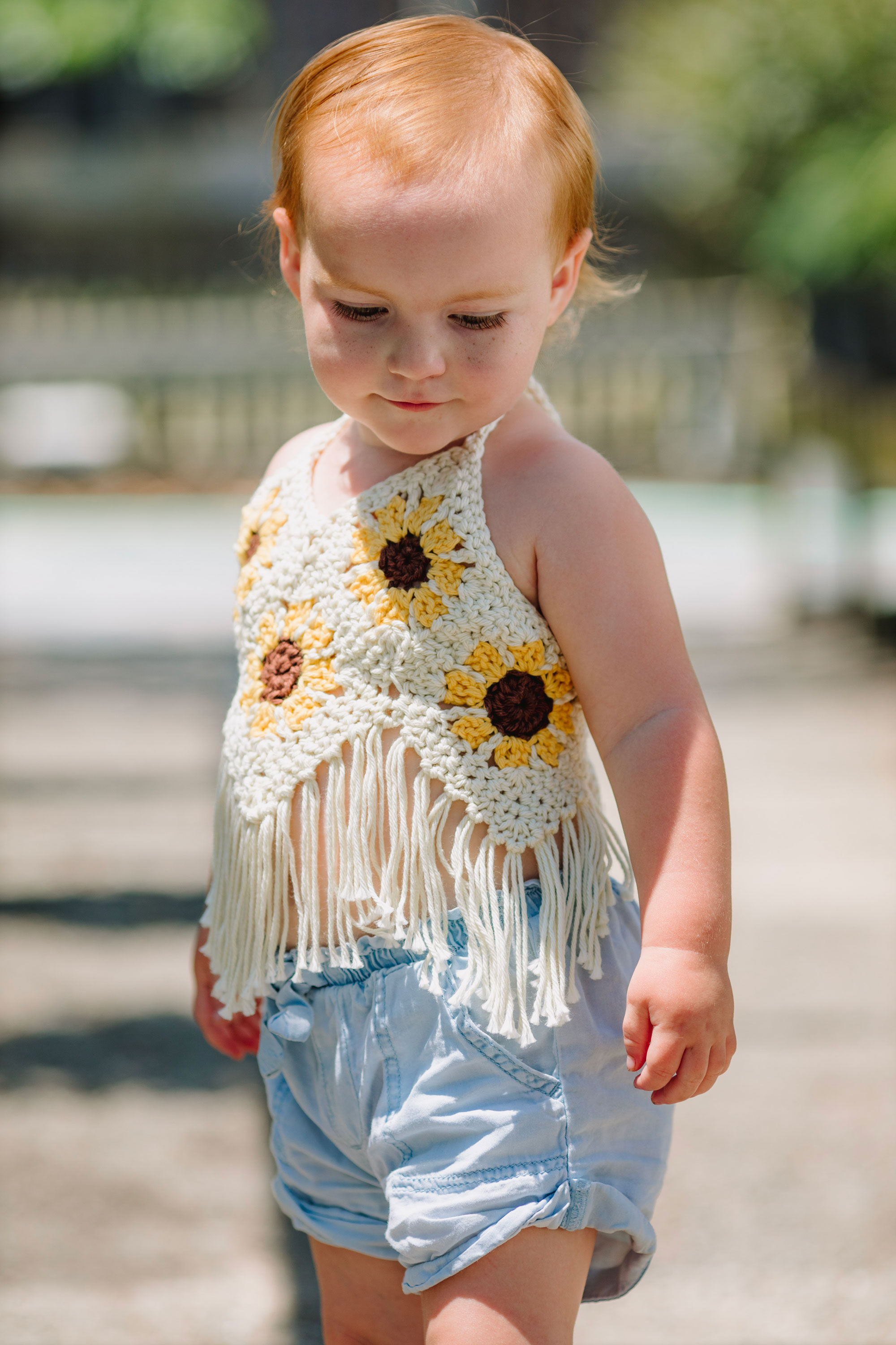 Sunflowers And Daisies Halter Top