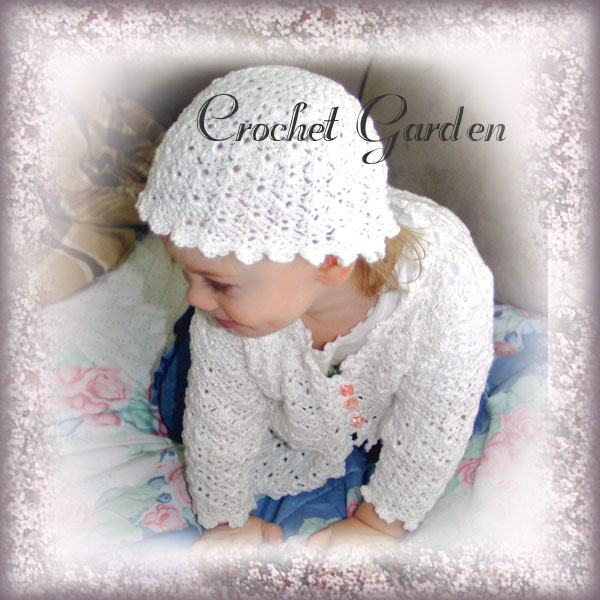 Sweet Miss Lacy Cardigan & Cap - Click Image to Close