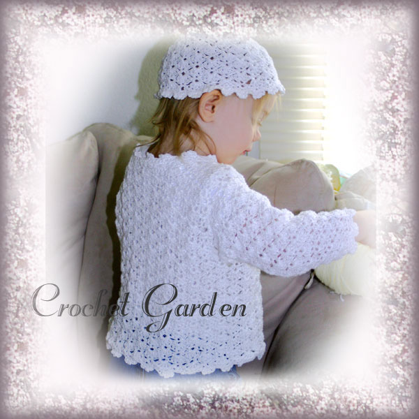 Sweet Miss Lacy Cardigan & Cap - Click Image to Close