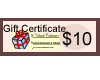Gift Certificate $ 10.00 - Click Image to Close