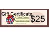 Gift Certificate $ 25.00 - Click Image to Close