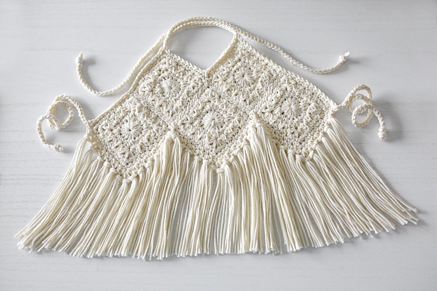 Handmade Boho Crochet Halter Top, 100% Cotton Many Colors