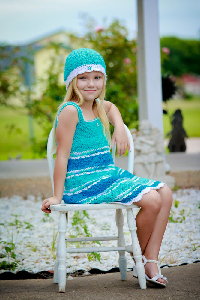 Seaside Girl Crocheted Sundress